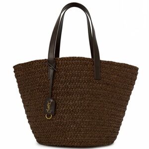 Saint Laurent Medium Raffia Panier Tote